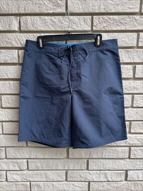 Hudson North Navy Board Shorts with Lace-Up Waist Sz M